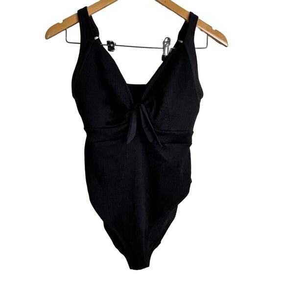 Freya Nouveau Soft Cup High Leg Swimsuit in Black - Picture 2 of 4